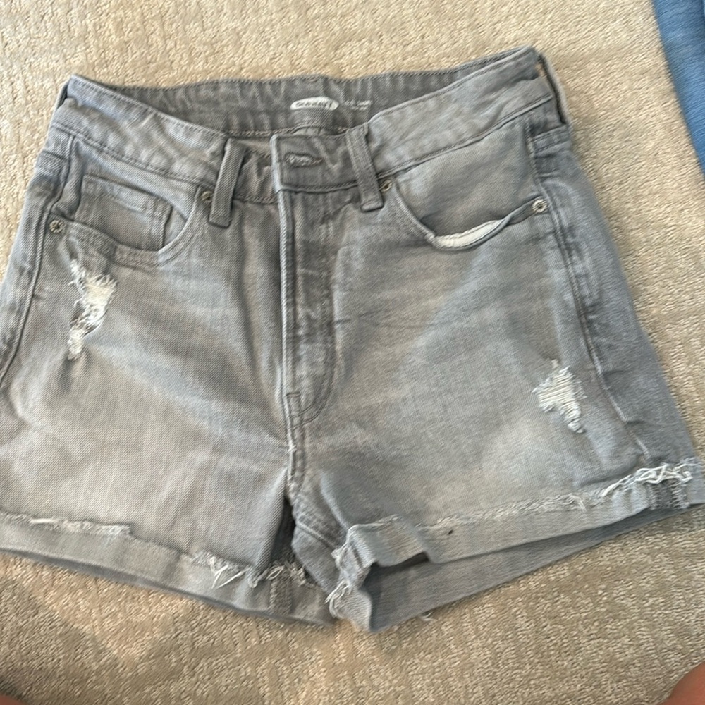 Old Navy gray denim shorts